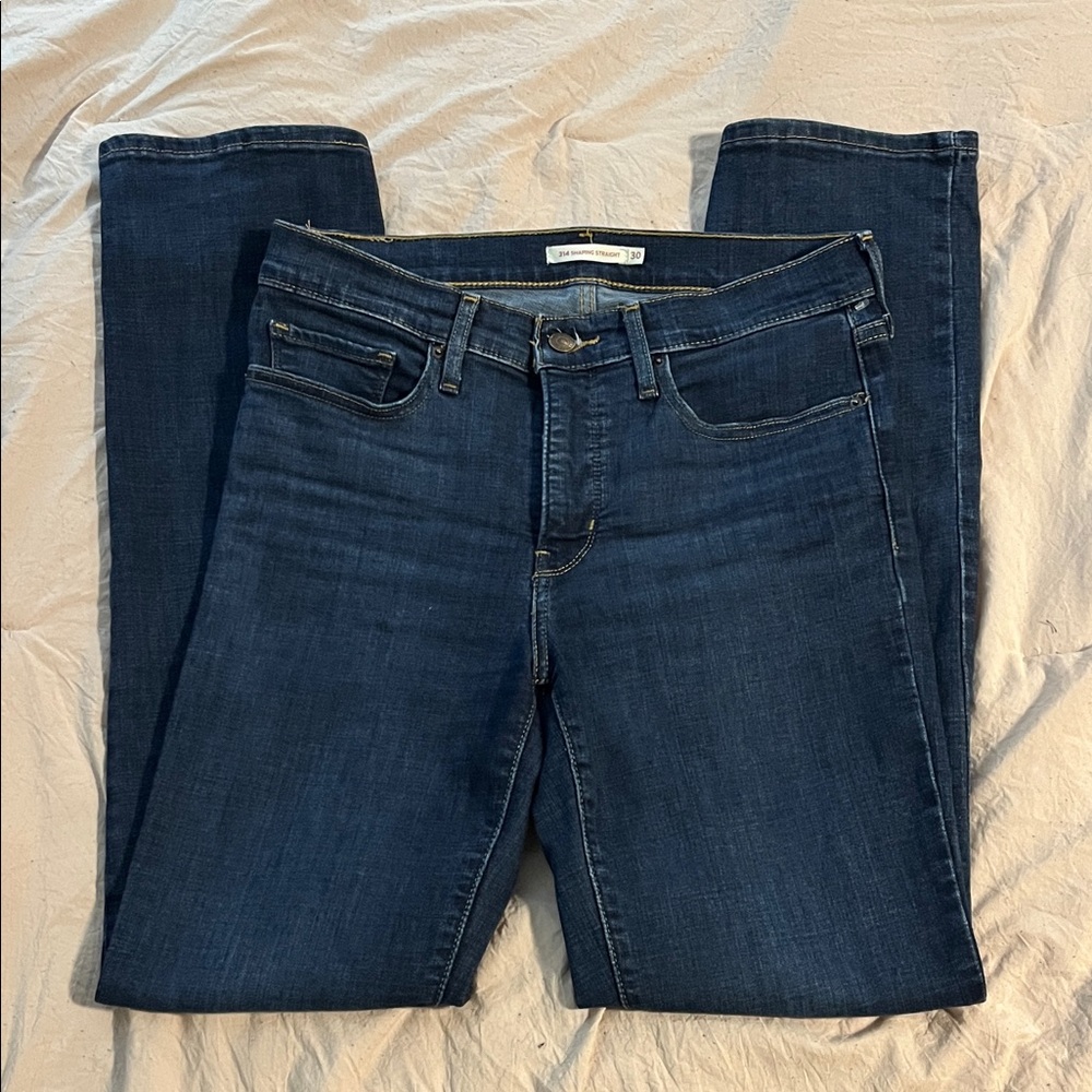 Levi 314 Shaping Straight dark wash size 30